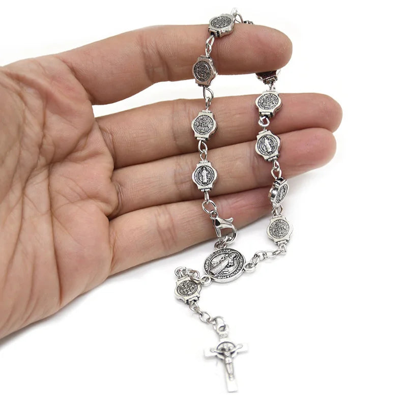 Metal Saint Bracelets Cross