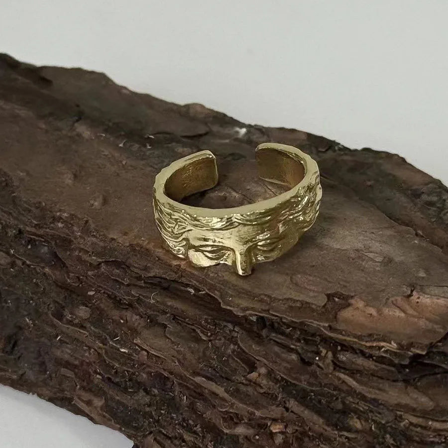Venus Half Mask Ring For Men Vintage
