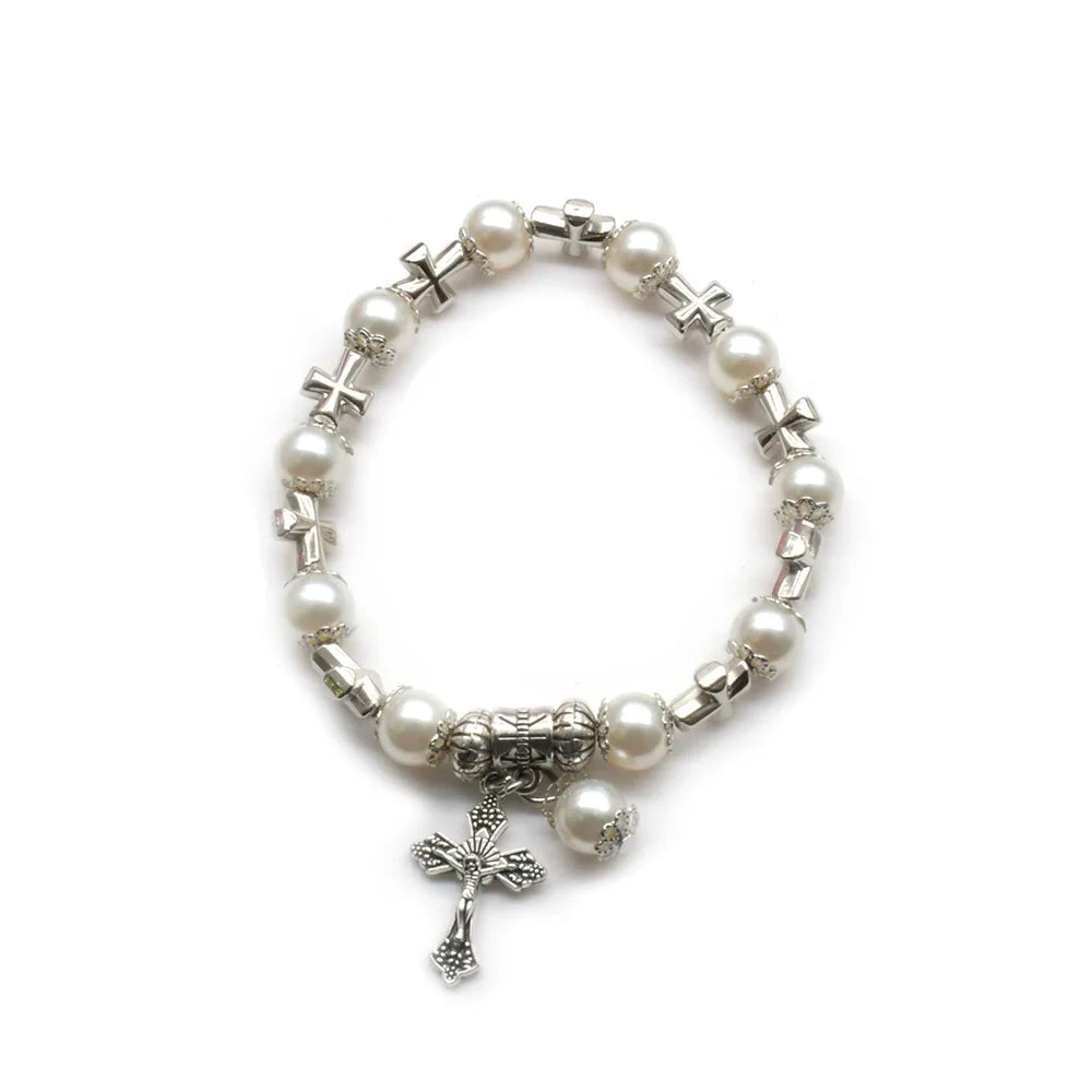 Silver Cross Bracelet