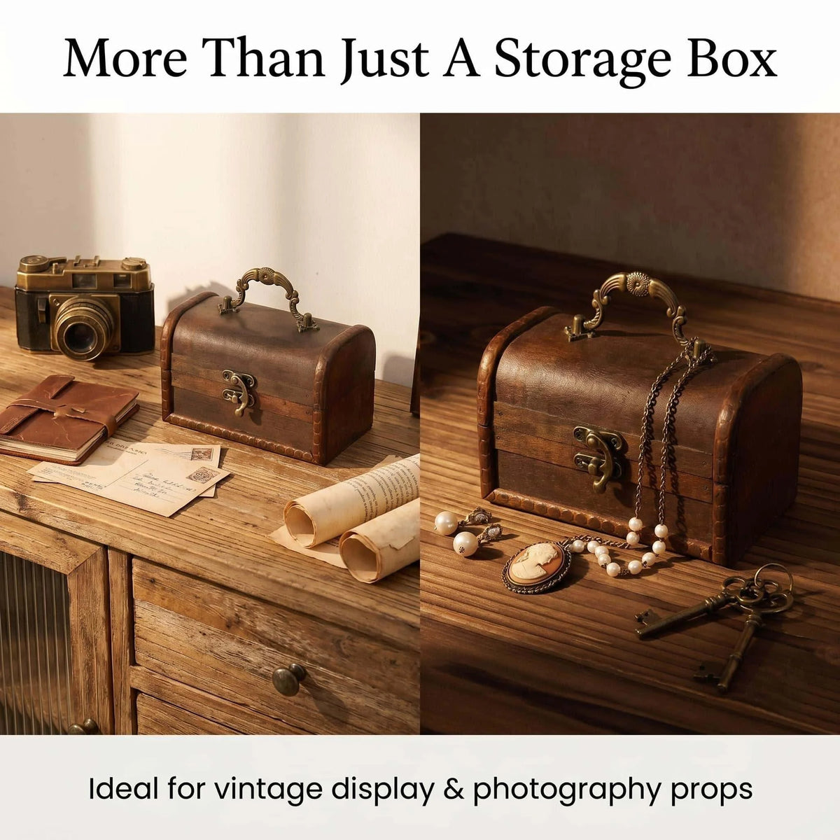 Vintage Wooden Storage Box