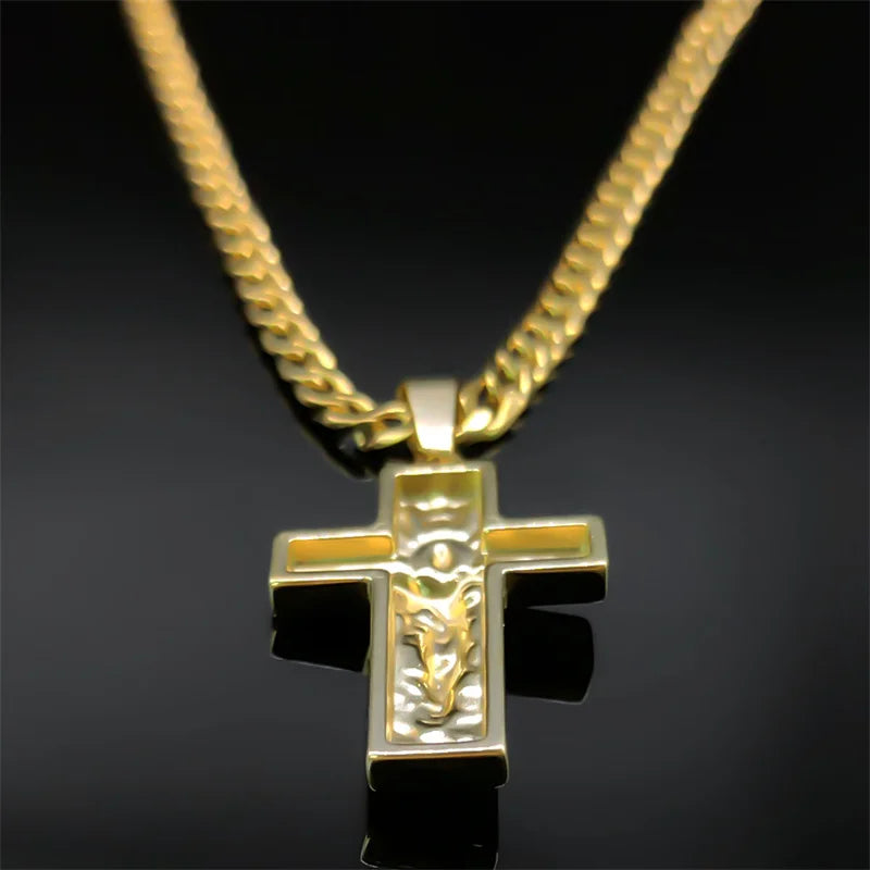 Stainless Steel Cross Jesus