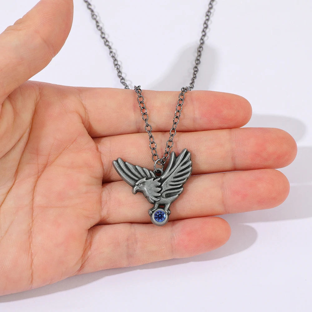 Resident Evil 4 Eagle Ashley Graham Cosplay Necklace Handmade Retro Punk Fashion Jewelry Gamer Gift Party Accessory