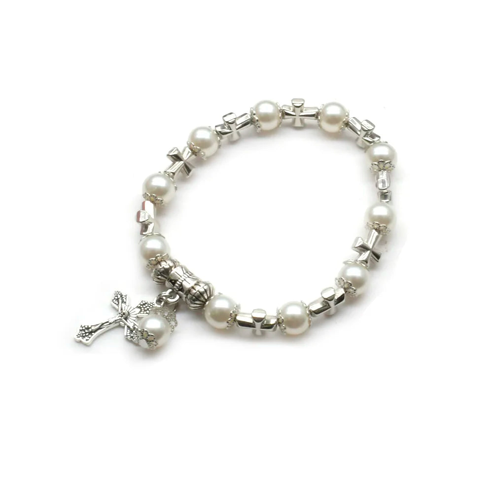 Silver Cross Bracelet