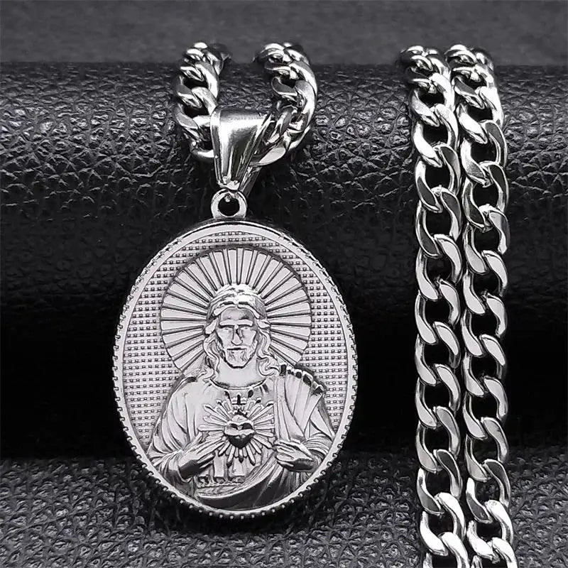 Stainless Steel Cross Jesus