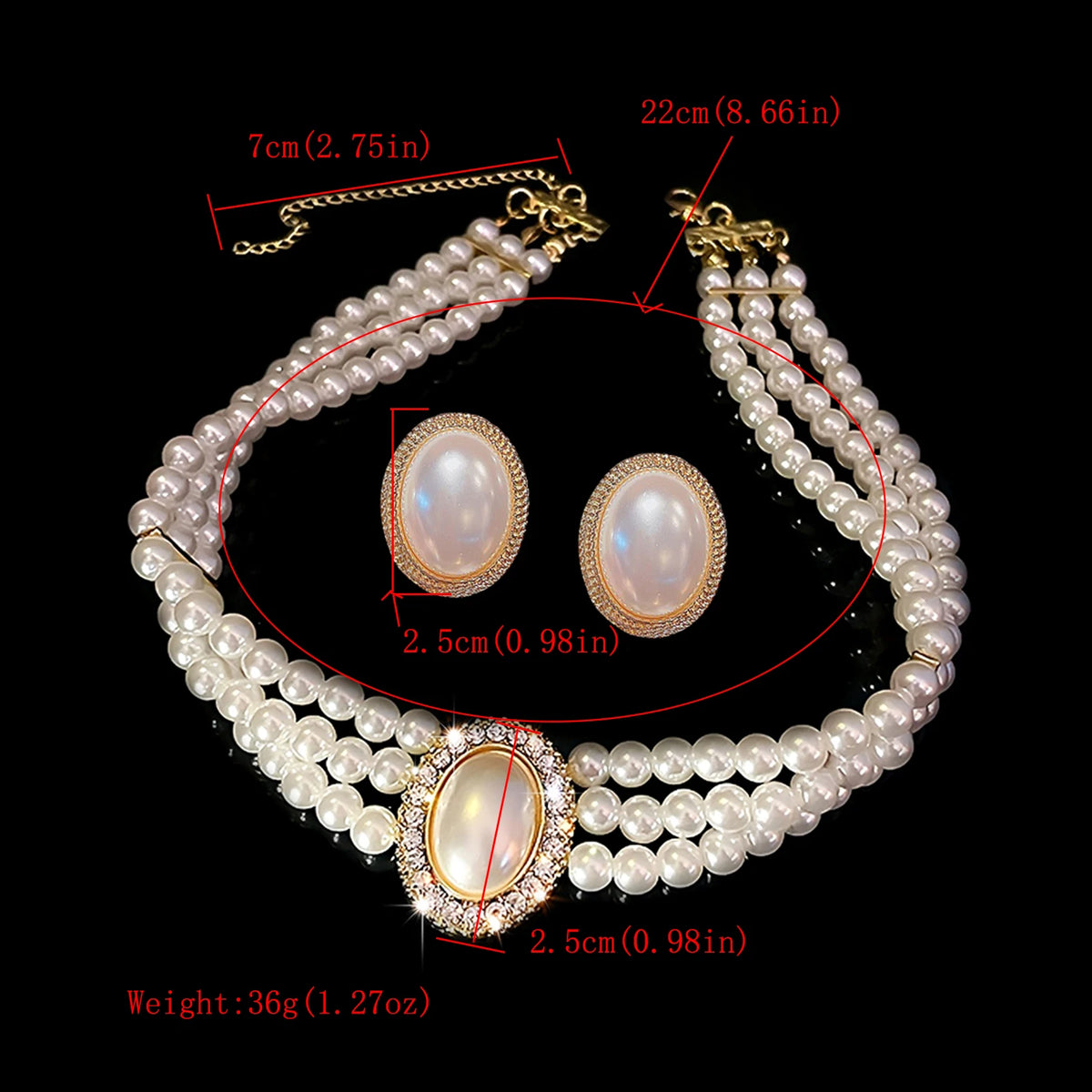Pearl Necklace Set