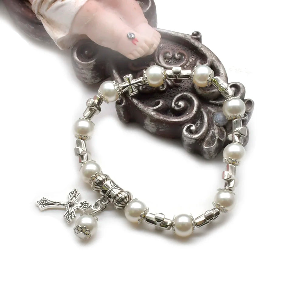 Silver Cross Bracelet